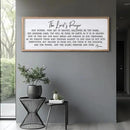 Our Father Prayer Bible Verse Framed Wall Art, 40''×15'' Rustic Religious Christian Lords Prayer Sign for God Jesus Christ Prayer, Horizontal Holy Inspirational Catholic Scripture Decor by CozyNest Decor