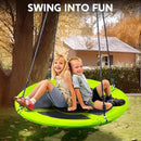 TURFEE Swing for Outdoor Swing Set - Pack of 1 Swing Seat Replacement Kit with Heavy Duty Chains - Backyard Swingset Playground Accessories for Kids (Green) by GreenHaven Gardens