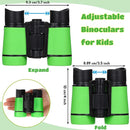 6 Pack Kids Binoculars Shock Proof Toy Binoculars Set for Age 3-12 Years Boys Girls Hunting Folding Small Telescope Birthday Gifts Bird Watching Educational Learning Camping Outdoor (Vivid Colors) by TinyTreasures Baby Boutique