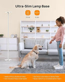 TROND Floor Lamp, 5000LM Super Bright Sky LED Modern Torchiere Standing Lamp, 3000K Warm White with 5-Level Dimmable, 71 in Tall Pole Light, 30-Minute Timer, Modular Rod, Wall Switch Compatible by CozyNest Decor