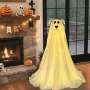 DAZONGE Halloween Decorations, Light-Up Freestanding Spooky Ghost Dog with Remote String Lights Battery Operated, Halloween Ghost Dog for Front Door Porch Yard Lawn Home Party by CozyNest Decor