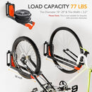 2-Pack Swivel Bike Rack Wall Mount, Bike Hangers for Garage, Space-Saving Vertical Bike Holder, Holds up to 77 lbs, Bicycle Wall Hanger Storage, No Heavy Lifting Required Indoor Hanging Bike Rack by GreenHaven Gardens