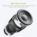 Travel Case Packed, Wireless Mini Bluetooth Speaker with Custom Bass Radiator. EWA A106, Small But Loud, The Next Generation of Portable Speakers for Home, Outdoors, Shower (Silver)1.89* 1.57 inches by TinyTreasures Baby Boutique