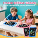 2 Pack LCD Writing Tablet for Kids, Erasable and Reusable Toddler Doodle Board in 8.5 inch, Ideal Educational Drawing Pad for Learning Toy for Ages 3-8 Gifts for Girls Boys by TinyTreasures Baby Boutique
