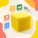 Foam Pit Cubes, 24 PCS 5 Inches Gymnastics Foam Blocks Trampoline Blocks, Multi-Sport Protective Padding for Gymnastics, Trampoline, Parkour, Skate Parks & BMX - Dark Grey & Yellow by TinyTreasures Baby Boutique