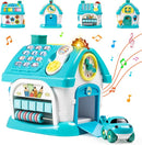 Marstone Baby Toys for 1 Year Old Boy and Girl Gifts: Toddler Toys Age 1-2, 8-in-1 Montessori with Sound Lights Music Clock Telephone and Car, Educational Birthday Gift for Boy 12-18 Months by TinyTreasures Baby Boutique