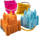 Sand Castle Building Kit, Beach Toys, Beach Bucket, Set of 4 Sand Castle Molds for Kids, Gift Toy for Ages 1 2 3 4 5 6 7 8 9, Older Kids and Toddlers, Sandcastle Building Kit Pail for Kids by TinyTreasures Baby Boutique
