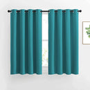 NICETOWN Blackout Curtains 54 inch Length for Bedroom - Grommet Thermal Insulated Solid Window Curtains for Kids Room/Home Office, Peacock Teal, W52 x L54, Set of 2 by TinyTreasures Baby Boutique