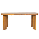 7-Piece Outdoor Patio Dining Set with Teak Finish