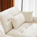 Modern Sofa With Bolstered Armrests And Pillows by HouseOfZazla