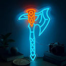 Axe Neon Sign for Wall Decor – USB Powered LED Axe Light with Dimmer, Viking Wall Art Accent for Man Cave, Gaming Room Decor, Gift for Men by CozyNest Decor
