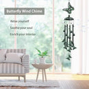 Wind Chimes for Outside, 33" Butterfly Wind Chimes Outdoor, Gifts for Women Mom Grandma Birthday, Gift for Garden Porch Patio Home Decor (Green) by CozyNest Decor