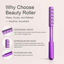 Beauty Sculptor Roller – 30 Germanium Massage Nodes for Facial Massager & Glow | Compact Beauty Tool for Lifting and Skin Care,Facial Roller (Purple, 1 PCS) by CozyNest Decor