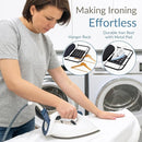 Ironing Board 48" x 15" with Retractable Iron Rest, RAINHOL Heavy Duty Full Size Iron Board, Sturdy Wide Frame with Thick Padding Cover, Height-Adjustable, Black by CozyNest Decor
