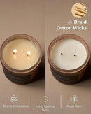 M&SENSE Coffee Candles Scented Strong, 2 Wick 11.6oz 70 Hours Burning Time Organic Natural Soy Wax Candle for Bedroom Kitchen Home Decor, Housewarming Gift for Men and Women by CozyNest Decor