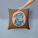Black Labrador Throw Pillow - 14x14 Decorative Pillow – Art for Your Home & Patio 7177PW1414