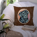 Black Labrador Throw Pillow - 14x14 Decorative Pillow – Art for Your Home & Patio 7177PW1414