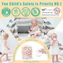 GOGOSO Ball Pits Balls for Toddlers Pack of 50 100 200 Plastics Shape Ball Non-Phthalate Non-BPA Non-Toxic 2.2-Inch Crush Proof Play Balls by TinyTreasures Baby Boutique