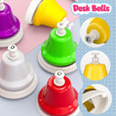 Facmogu Desk Bells, 8 Notes Diatonic Metal Hand Bells, Rainbow Music Bells, Musical Learning Teaching Percussion Instrument, Holiday Birthday Gift by TinyTreasures Baby Boutique