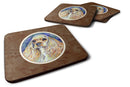 Buff Cocker Spaniel Foam Coasters Set of 4 Cup Coasters for Indoor Outdoor, Tabletop Protection, Anti Slip, Mouse pad Material