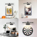 Picture Lights Battery Operated with Remote and Dimmable Function, Rechargeable Gallery Light Black Art Light Wireless Painting Lights 16'' Inch for Display, Portrait, Artwork, Warm White by CozyNest Decor