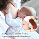 Natural Glass Baby Bottle for Breastfeeding Babies, 3oz Newborn Anti-Colic Baby Bottle with Slow Flow Nipples (SS), Clear, Wide Neck, 4 Pack, 0 Months+ by TinyTreasures Baby Boutique