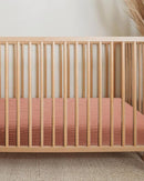 Bassinet Sheet for Baby Boy and Girl, Fitted Sheets for Rectangle, Oval, Hourglass Bassinet Mattress, Muslin Moses Basket Sheets with Neutral Style (Dusty Rose) by TinyTreasures Baby Boutique