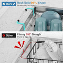 GSlife in Sink Dish Drying Rack - Stainless Steel Capacity Expandable Over The Sink Dish Drainer with Lock Knob and Utensil Holder for Kitchen Sink, 10.8"-17.9" L x 12.8" W, Silver by CozyNest Decor