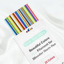 22 Colors 3D Doodler Pen Refills Only Fit for 3Doodler Start+ 3D Pen Low Printing Temperature PCL Filament 3Doodler Start Refills Packs Each Color 15.2 cm x 5 pcs Total 110 pcs by TinyTreasures Baby Boutique