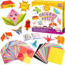 Pigipigi Kids Craft Origami Paper Kit for Kids Ages 5-8 8-12, with Guiding Book, 208 Sheets DIY Art and Crafts Supplies, Colorful Folding Papers Set Projects Gifts Activity for Boy Girl Toys(Cartoon) by TinyTreasures Baby Boutique