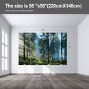 Forest Landscape Wall murals Woodland Tree Peel and Stick Wallpaper for Bedroom Living Room - 58"x86" by CozyNest Decor