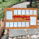 Personalized My First Year Photo Frame | 12 Months Picture Frame For Baby First Year | Displays Two 4x6 Photo and Twelve 2x3 Pictures | Birthday Party Decor Newborn Memory Keepsake, Style MP3 by TinyTreasures Baby Boutique