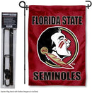 College Flags & Banners Co. Florida State Seminoles Garden Flag with Stand Holder by GreenHaven Gardens