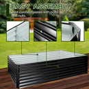 EDOSTORY Metal Raised Bed Garden Bed Kit, 8x4x2ft Tall Galvanized Planter Raised Garden Boxes Outdoor, Large Metal Raised Garden Beds for Flowers, Vegetables, Herbs by CozyNest Decor