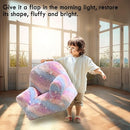 Toddler Chair, Glow in The Dark Kids Sofa Bean Bag Chair for Kids Children Couch Toddler Mini Sofa Armchair for Children, Lightweight Children Sofa Chairs (Rainbow Pink) by TinyTreasures Baby Boutique