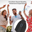 NOBIS Clip N1 Portable Bluetooth Speaker with App, Beat Mode, Up to 24H Playtime, IP68 Waterproof, BT 5.3, HD Sound, Stereo Pairing, Custom EQ, Perfect for Outdoor, Home and Adventure (Black) by TinyTreasures Baby Boutique