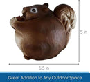 Stocky Squirrel Outdoor Hidden Key Hider and Decorative Patio, Lawn and Garden Statue by GreenHaven Gardens