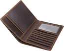 Polare Luxury RFID Blocking Leather Passport Holder Travel Wallet For Men and Women (Dark Brown) by TinyTreasures Baby Boutique
