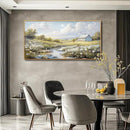 PHAOHUAXM Wall Art For Living Room Large Canvas Wall Decor For Bedroom Flower Watercolour Painting Office Decoration Countryside Scenery Mural Artwork Ready To Hang Home Decor 24x48 In Wood Framed by CozyNest Decor