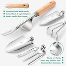 Gardening Tools 9-Piece Heavy Duty Gardening Hand Tools with Fashion and Durable Garden Tools Organizer Handbag,Rust-Proof Garden Tool Set, Ideal Gardening Gifts for Women by GreenHaven Gardens