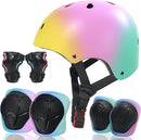 Kids Bike Helmet and Pads Set for Ages 2–14, CPSC Certified Adjustable Helmet with Knee Elbow Wrist Guards, for Skateboard, Scooter, Skating, Rollerblading, Multi-Sport Protective Gear by TinyTreasures Baby Boutique