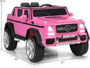 Costzon Ride on Car, Licensed Mercedes-Benz Maybach, 12V Battery Powered Vehicle Toy w/ 2 Motors, Remote Control, 3 Speeds, Lights, Horn, Music, Aux, Storage, Truck, Electric Car for Kids (Pink) by TinyTreasures Baby Boutique