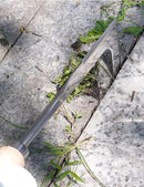 2 Pack Weed Puller, Manual Hand Weeder Paver, Stainless Steel Crevice Weeding Digger Tool, Paving Brick Moss Removal, L-Shape Gardening Crack Sickle for Sidewalk, Patio, Lawn Edger and Driveway by GreenHaven Gardens