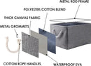 TheWarmHome Large Storage Bins- Storage Baskets for Organizing Shelves, Basket Organizer for Closet Bookshelf Dog Toy Nursery Clothes Laundry Home Organization, Fabric Storage Cubes W/Handles