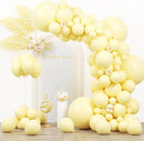 130pcs Pastel Yellow Balloons Different Sizes 18" 12" 10" 5" Light Yellow Latex Balloon Garland Arch Kit for Birthday Baby Shower Graduation Wedding Gender Reveal Party Decorations by CozyNest Decor