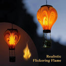 2PCS Solar Hot Air Balloon Lantern with Flame Flickering Light Tie-Dye Glass Hot Air Balloon Solar Lanterns Outdoor Waterproof Hanging Garden Light for Patio Porch Yard Decor,Gift for Women by GreenHaven Gardens