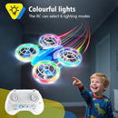 053Drone for Kids,Colourful LED RC Drone, Drone kids for Beginners,3D Flips,Altitude Hold, Propeller Full Protect,Mini drone Toy With 3 Batteries, Great Gift Toy for Boys and Girls by TinyTreasures Baby Boutique
