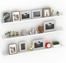 Giftgarden 47 Inch White Floating Shelves for Wall Mount, Modern Long Wood Wall Shelf Ledge for Bathroom Bedroom Living Room Kitchen Nursery Storage, Set of 3 Different Sizes by CozyNest Decor