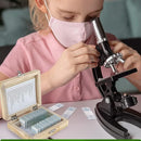 AmScope PS25W Prepared Microscope Slide Set for Basic Biological Science Education, 25 Slides, Includes Fitted Wooden Case by TinyTreasures Baby Boutique