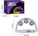 Aywewii LED Tambourine, Light Up Toys Handheld Musical Flashing Tamborine Sensory Toys Autism Toys Party Supplies for Birthday Anniversaries Gifts for Kids Adults Teens (6 Pack) by TinyTreasures Baby Boutique